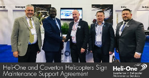 Heli-One and Caverton Helicopters Sign Support Agreement