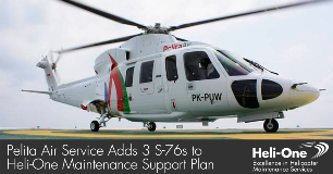 Pelita Air Services adds 3 S-76 aircraft to support plan