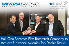 Heli-One Becomes First Rotorcraft Company to Achieve Universal Avionics Top Dealer Status
