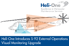 Heli-One Introduces S-92 External Operations Visual Monitoring Upgrade