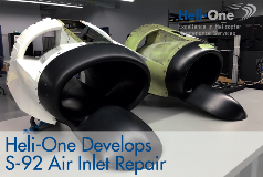 Heli-One Develops Sikorsky S-92 Air Inlet Repair