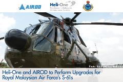 AIROD and Heli-One To Upgrade RMAF S-61s