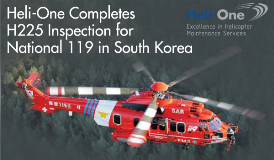 Heli-One Completes H225 Inspection for National 119