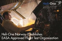 Heli-One Norway Establishes Flight Test Organization