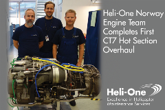 Heli-One Norway Completes first CT7 Hot Section Replacement