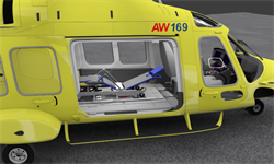 AW169 Stretcher Rendering